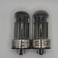 Raytheon JAN CRP 6080WA Matched Pair Vacuum Tubes | Ham Radio TRX Hallicrafters.
