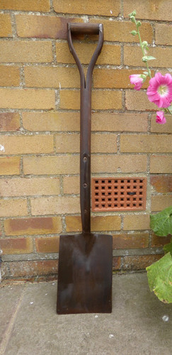 Vintage garden spade - vintage, y