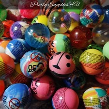 6 x Mixed Bouncy Jet Balls Party/Bag/Fillers/Stocking/Favours/Cat Toy/Kids/2.5cm