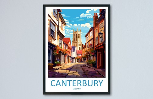 Canterbury travel print wall - travel,