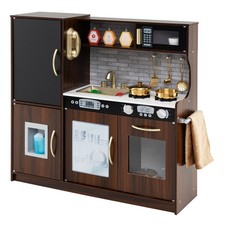 COSTWAY Wooden Play Kitchen