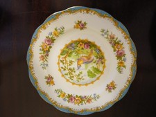 2 Royal Albert Chelsea Bird Bread Plates RARE 6 1/4"