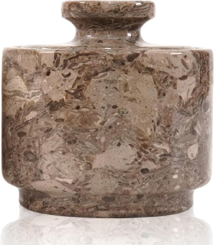 Marble salt cellar with lid - cellar,