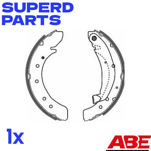Brake shoe set - shoe, 03.0137-0334.2
