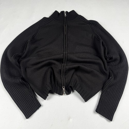 Mens vintage rib knit zip - rib,