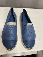 Womens Blue Lambskin Leather