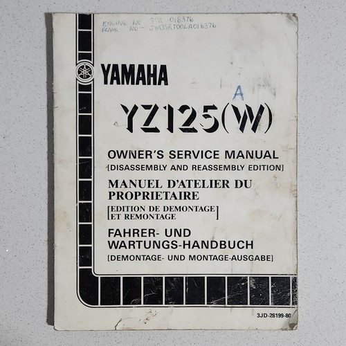 Yamaha yz125 motorbike - (w),