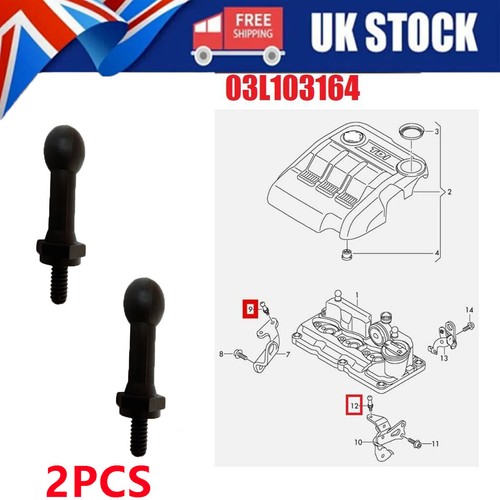 2pcs engine cover mounting peg - cover,