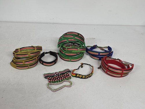 Kenya flag masai bracelets - masai, bracelets/
