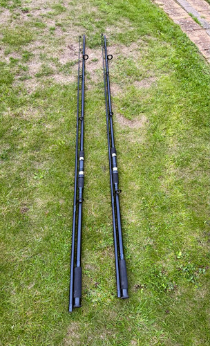Black fishing rods - black,