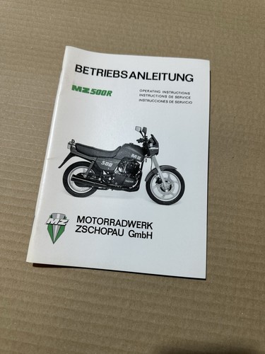 500r owners manual - mz,