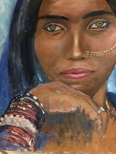 Original oil painting female - oil,