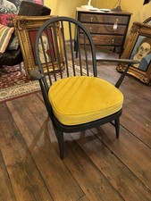 Vintage Ercol Armchair, Windsor Back Tub Chair Model No. 305, Mid-Century