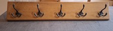Large Oak Coat Rack Handmade