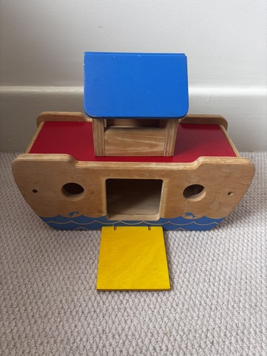 Vintage wooden noahs ark