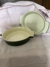 Le Creuset Stoneware Dark Green Round & Oval Baking Dishes