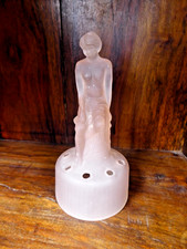 Vintage Sowerby Pink Glass Art