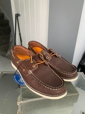 Timberland 3199A brown leather Junior/Boys/Kids boat shoes UK  3.5 EU 35.5