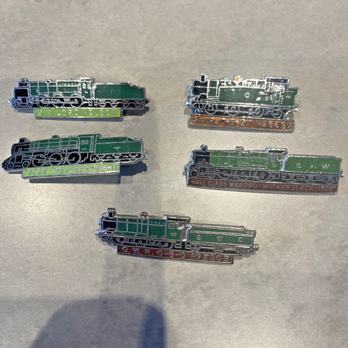 Railway themed badges enamel - railway,