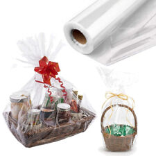 Clear Cellophane Wrapping Gift Wrap Valentines Hamper Birthday Wedding