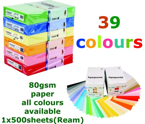 Coloured paper reams - coloured, reams,