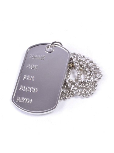 Dog tags army necklace chain - dog,