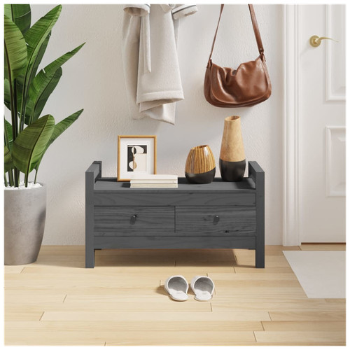 Hall bench 80x40x43 grey - cm,