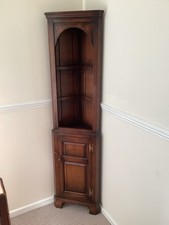 Small Oak Vintage Corner Unit