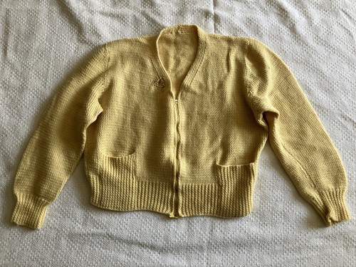 1940s true vintage yellow - yellow, wool