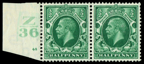 King george d - gb, ½d