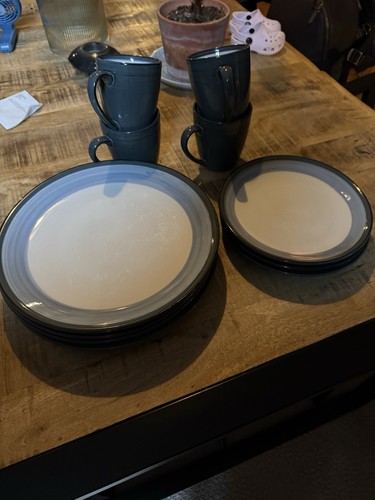 Denby blue dinner - dinner, set