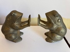 Pair vintage heavy brass - of,