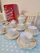 Vintage Bone China Coffee Set