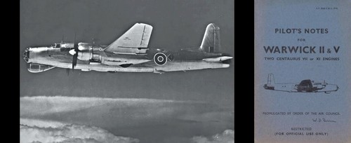 Vickers warwick pilot flight - warwick,