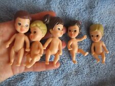 5 x small baby figures quints for fashion or Barbie doll maybe doll's house
