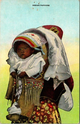 Indian papoose baby and mother - papoose,