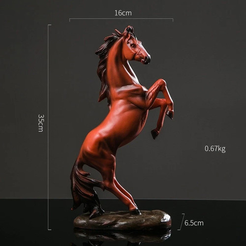 Rearing horse statue - horse,