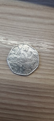 Canoeing 50p rare collectible - rare-,