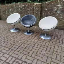 Set of 3 1970s Style Globe