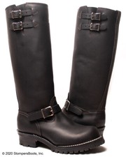 Wesco Boss 16" Engineer Boots - Black Leather Lined | Vibram 100 Sole | USA Made