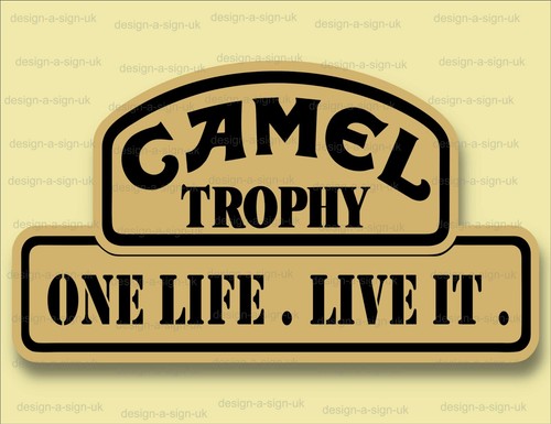 Camel trophy m470 sign - sign, 16"