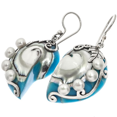 925 silver turquoise - silver, open