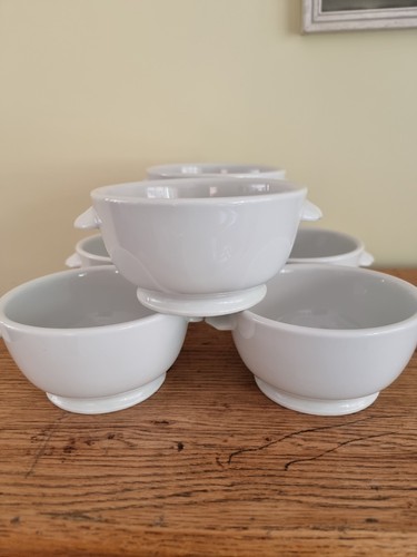 Pillivuyt white bowls - pillivuyt, soup/