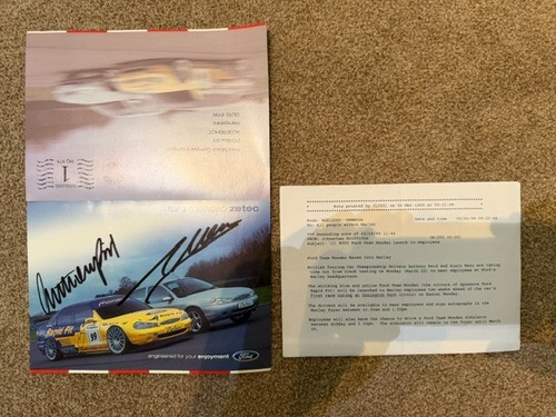 Alain menu anthony reid - menu, signed