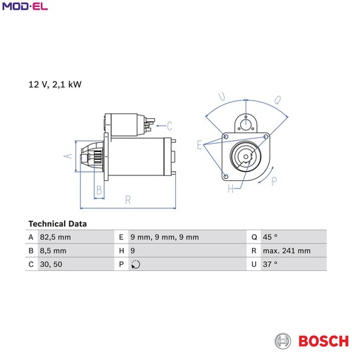 Starter 986 018 - 018, for