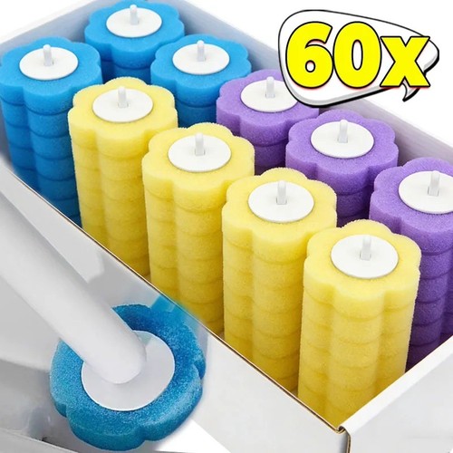 Disposable toilet brush set - brush,