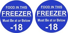 Catering Sticker Freezer