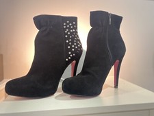 Paris Hilton Suede Boots Heels