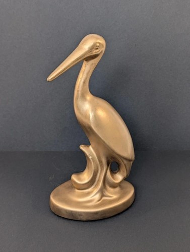 Ceramic painted pelican bird - painted,