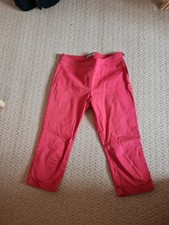 M&S Ladies cropped red trousers size 12